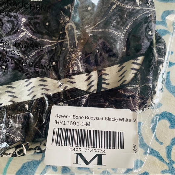 NWT iheartraves | Reviere Boho Body Suit M - Picture 6 of 7